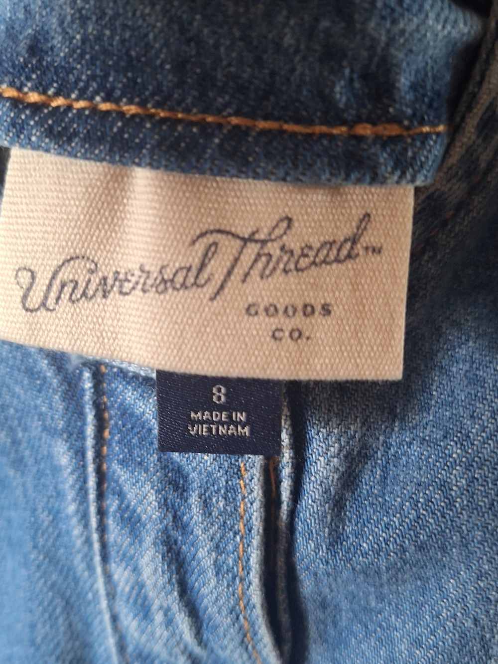 Universal Thread Blue Denim Button-Front Sundress - Picture 6 of 6